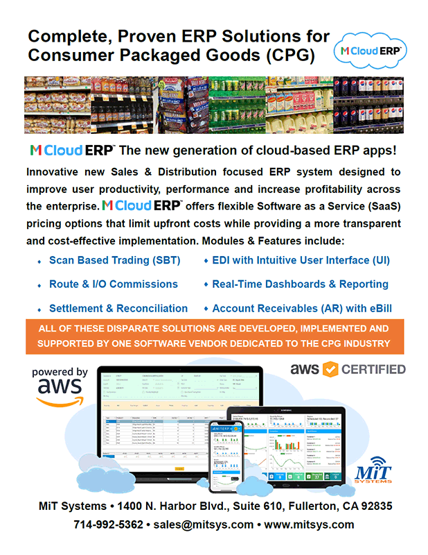 Complete, proven ERP solutions for consumer packaged goods (CPG). M Cloud ERP.