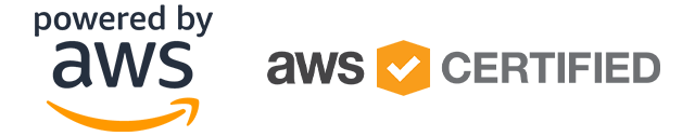 Powered by AWS. AWS certified.